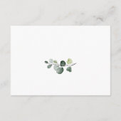 ユーカリの緑の水色 サンキューカード (裏面)