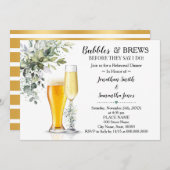 ユーカリの緑の泡とブルーズリハーサル 招待状 (正面/裏面)