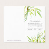 ユーカリの緑の結婚式はスケジュールの地図を詳しく述べます (外部フラット)