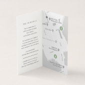 ユーカリの緑の結婚式はスケジュールの地図を詳しく述べます (内部)