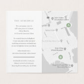 ユーカリの緑の結婚式はスケジュールの地図を詳しく述べます (内部フラット)