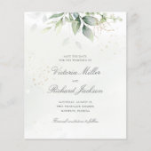 ユーカリの緑の葉の予算で日付を節約 (正面)