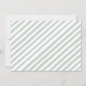 ユーカリの緑の赤ちゃんシャワー写真の招待状 招待状 (裏面)