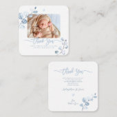 ユーカリの緑の赤ちゃんシャワー感謝のノートカー ノートカード (正面/裏面)