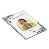 ユーカリの緑の金ゴールドモダン写真 ノートブック (右側)