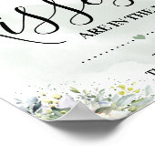 ユーカリの緑は多くのキスのサインを吸う ポスター (角)