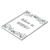 ユーカリの緑信じのフローラ ノートブック (左側)