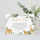 ユーカリの緑金ゴールド動物の本の要求挿入物 エンクロージャーカード (スタンド正面)