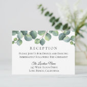 ユーカリの群葉の結婚披露宴 エンクロージャーカード (スタンド正面)