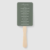 ユーカリの花と葉 ハンドファン (裏面)