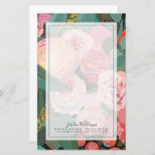 ユーカリの花束 便箋 (正面/裏面)