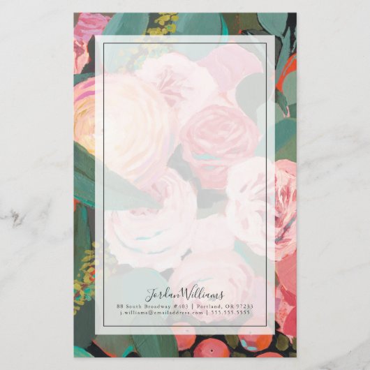 ユーカリの花束 便箋 (正面)