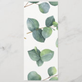 ユーカリの花輪 ウェディング メニューカード メニュー (裏面)