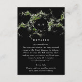 ユーカリの花輪 モノグラム ウェディング 詳細 エンクロージャーカード (正面)