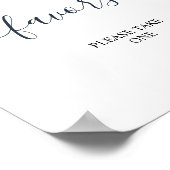 ユーカリの葉のグリーンシャワーフェイバーズサイン ポスター (角)