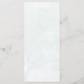 ユーカリの葉のグリーン ウェディング メニュー (裏面)