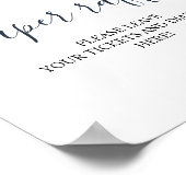 ユーカリの葉のグリーン ディーパーラフルトサイン ポスター (角)