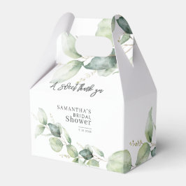 ユーカリの葉のスイートサンクス プリウェディングシャワー フェイバーボックス
