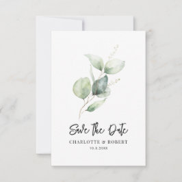 ユーカリの葉のミニマル形跡を保存 セーブザデート