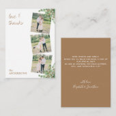 ユーカリの葉の写真のお結婚礼を申し上げます ノートカード (正面/裏面)