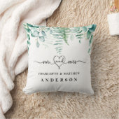 ユーカリの葉の森のフェルン夫婦名前 クッション (ブランケット)