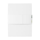 ユーカリの葉の植物グリーン 招待状ベリーバンド (裏面例)