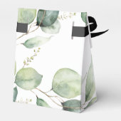 ユーカリの葉の水彩画 ブライダルシャワー フェイバーボックス (裏面サイド)