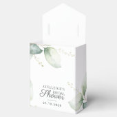 ユーカリの葉の水彩画 ブライダルシャワー フェイバーボックス (オープン)