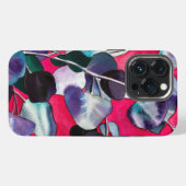 ユーカリの葉の水彩画 iPhoneケース (裏面横)