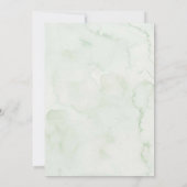 ユーカリの葉の牛の牧場少年グリーン赤ちゃんシャワー 招待状 (裏面)