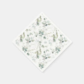 ユーカリの葉の紙 スタンダードカクテルナプキン (角)