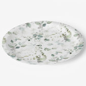 ユーカリの葉の紙 ペーパープレート (アングル)