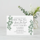 ユーカリの葉の結婚式招待状 招待状 (スタンド正面)