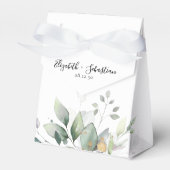 ユーカリの葉の結婚緑 フェイバーボックス (正面サイド)