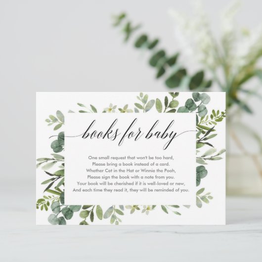 ユーカリの葉の緑の本の要求 エンクロージャーカード (スタンド正面)