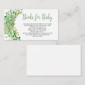 ユーカリの葉の緑の本の要求 エンクロージャーカード (正面/裏面)