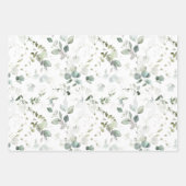 ユーカリの葉の赤ちゃん/花嫁のシャワー ラッピングペーパーシート (正面2)