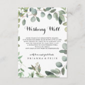 ユーカリの葉は結婚喜びを願う エンクロージャーカード (正面)