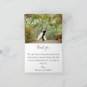 ユーカリの葉結婚形写真ありがとう サンキューカード (内部)