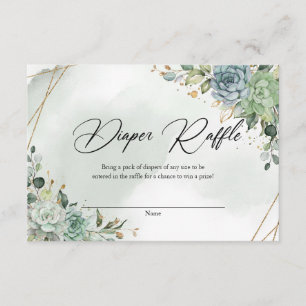 ユーカリの葉金ゴールド エンクロージャーカード