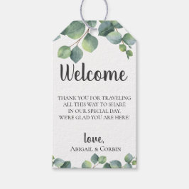 ユーカリの葉 ウェディング ウェルカムバッグ ギフトタグ