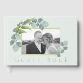 ユーカリの葉 ウェディング フォト ゲストブック (正面)