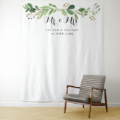 ユーカリの葉 ウェディング フォト 背景/小道具 タペストリー (インサイチュ)