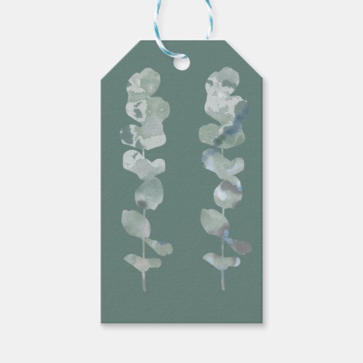 ユーカリの葉 ギフトタグ (正面)