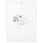 ユーカリの葉 ゴールドリーフ クリップボード (裏面)