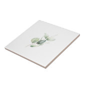 ユーカリの葉 ミニマルな植物画 タイル (側面)