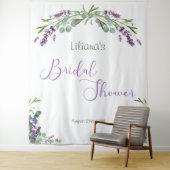 ユーカリの葉 ラベンダーの花 ブライダルシャワー タペストリー (インサイチュ)
