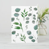 ユーカリの葉 招待状 (スタンド正面)