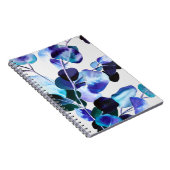 ユーカリの葉 水彩画 ノートブック (右側)