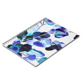 ユーカリの葉 水彩画 ノートブック (左側)